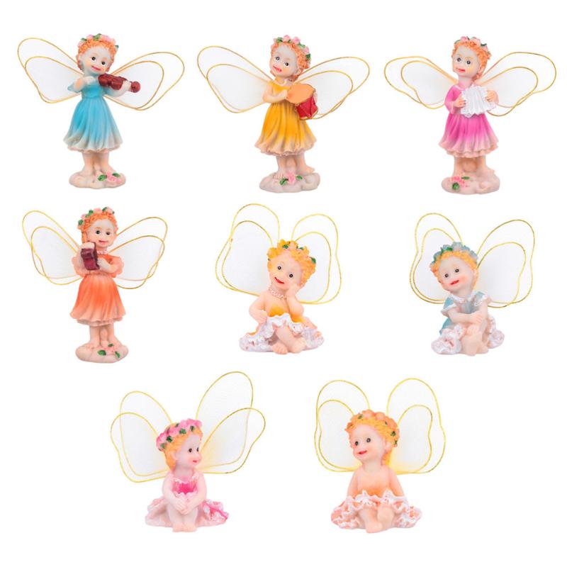 Decorative Objects & Figurines 8pcs Micro Landscape Decors Flower Fairy Resin Adornments For Office Garden Home 
Decorative Objects & Figurines 8pcs Micro Landscape Decors Flower Fairy Resin Adornments For Office Garden Home