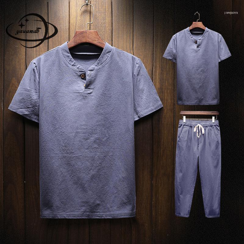 Men's Tracksuits YAUAMDB Men Clothing Set 2021 Summer Size -5XL Cotton Linen Male Suits Short Sleeve T Shirt+shorts 2 Pcs Solid Clothes Ly6, Gray
Men's Tracksuits YAUAMDB Men Clothing Set 2021 Summer Size -5XL Cotton Linen Male Suits Short Sleeve T Shirt+shorts 2 Pcs Solid Clothes Ly6, Gray