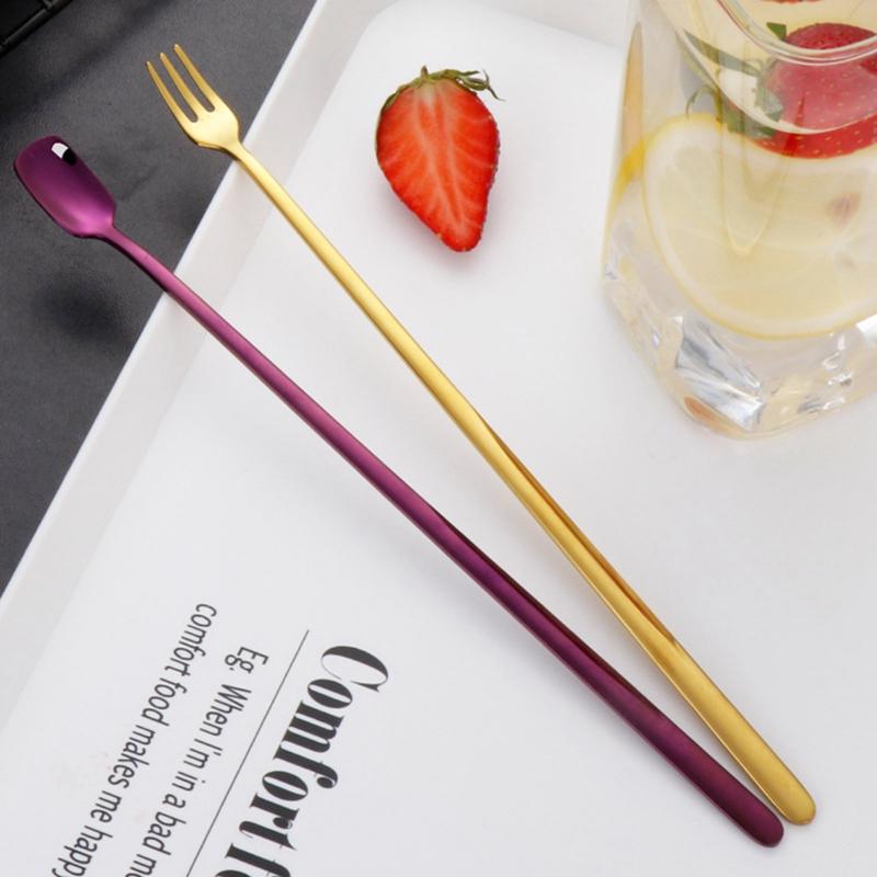 Stainless Steel Tableware Long Handle Salad Fork Spoon Plus Long Handle Square Head Spoon Coffee Milk Mixing Tool
Stainless Steel Tableware Long Handle Salad Fork Spoon Plus Long Handle Square Head Spoon Coffee Milk Mixing Tool