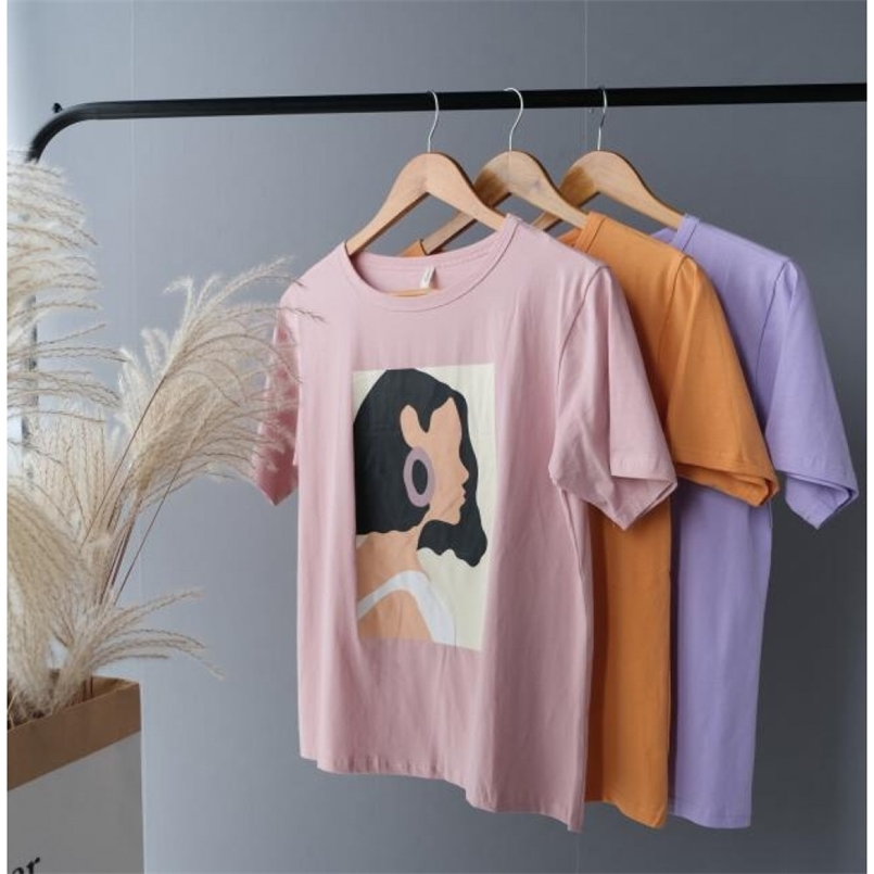 Toppies summer character t-shirts fashion girls tops short sleeve printing korean women clothes 95% cotton 210708, Yellow
Toppies summer character t-shirts fashion girls tops short sleeve printing korean women clothes 95% cotton 210708, Yellow