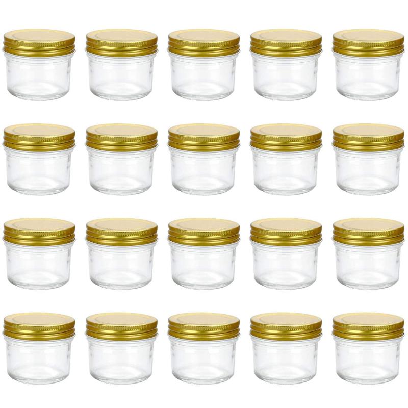 Storage Bottles & Jars Clear Glass With Lids(Golden),Small Spice For ,Jelly,Jams,Wide Mouth Manson Canning Kitchen
Storage Bottles & Jars Clear Glass With Lids(Golden),Small Spice For ,Jelly,Jams,Wide Mouth Manson Canning Kitchen