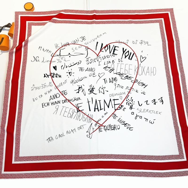 Scarves 90cm Manual Hand Rolled Twill Silk Scarf Women LOVE YOU Print Curled Square Wraps Echarpe Foulards Femme Bandana Hijab, Blue;gray
Scarves 90cm Manual Hand Rolled Twill Silk Scarf Women LOVE YOU Print Curled Square Wraps Echarpe Foulards Femme Bandana Hijab, Blue;gray