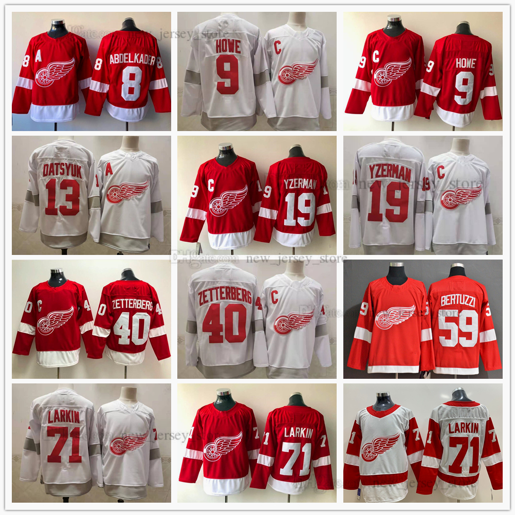2021 White Reverse Retro Hockey 71 Dylan Larkin Jerseys Red 13 Pavel Datsyuk 59 Tyler Bertuzzi 19 Steve Yzerman 9 Gordie 40 Henrik Howe Zetterberg 8 Justin Abdelkader, Same as picture
2021 White Reverse Retro Hockey 71 Dylan Larkin Jerseys Red 13 Pavel Datsyuk 59 Tyler Bertuzzi 19 Steve Yzerman 9 Gordie 40 Henrik Howe Zetterberg 8 Justin Abdelkader, Same as picture