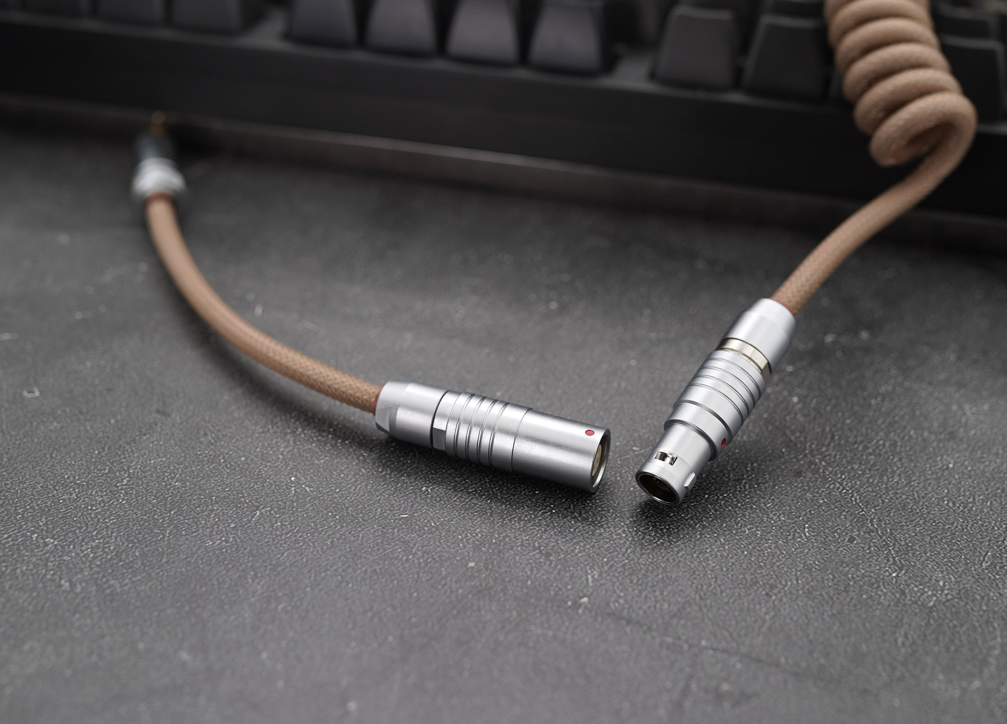 GeekCable Handmade Customized Mechanical Keyboard Data Cable For GMK Theme SP Keycaps Matrix 1.2og Theme Sand Color