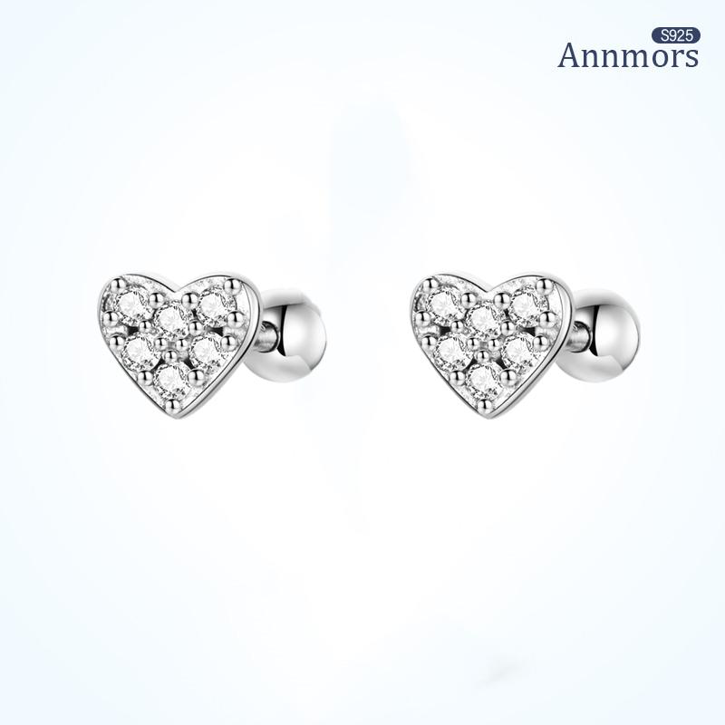 Stud Heart-shaped Sliver Zircon Earring Woman Wedding Banquet Silver Plating Fashion Ear Cuff Piercing Shining Cute, Golden;silver
Stud Heart-shaped Sliver Zircon Earring Woman Wedding Banquet Silver Plating Fashion Ear Cuff Piercing Shining Cute, Golden;silver