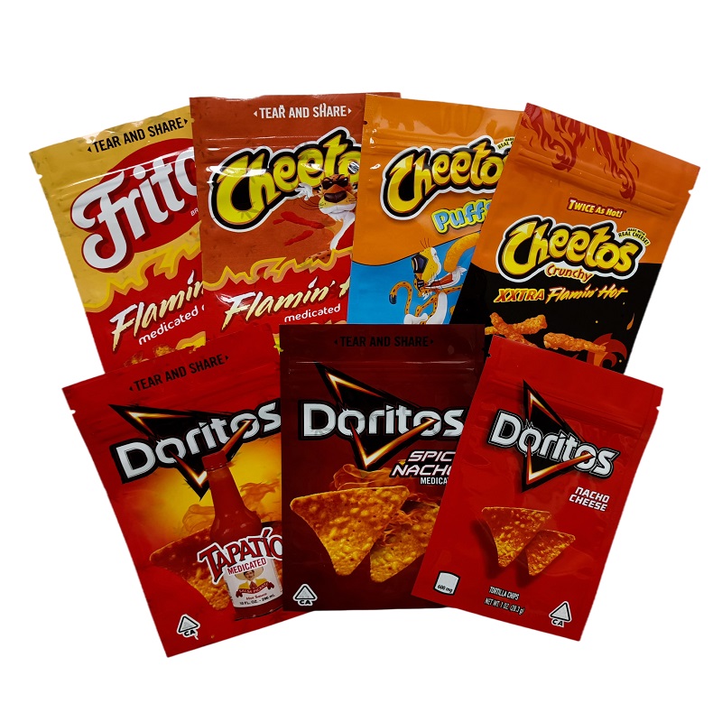 Doweedos Package Bag 600mg Mylar Resealable Edibles Packaging Bags Packing Flamin Nacho Potato Chili Flamas Pack
Doweedos Package Bag 600mg Mylar Resealable Edibles Packaging Bags Packing Flamin Nacho Potato Chili Flamas Pack