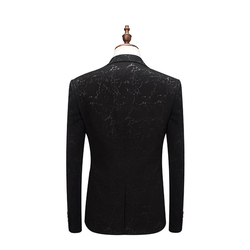 Three-Pieces Men Suits Business Casual tuxedos Slim Fit Fashion Embroidery Groom Party Coat Tailored Work Wear Wedding Suit