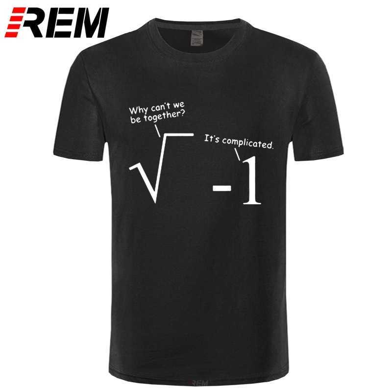 REM Summer Clothes For Men Funny T Shirts Geek Mathematics Joke Print T-Shirt Cotton Short Sleeve Hip Hop Tees Plus Size 210629
