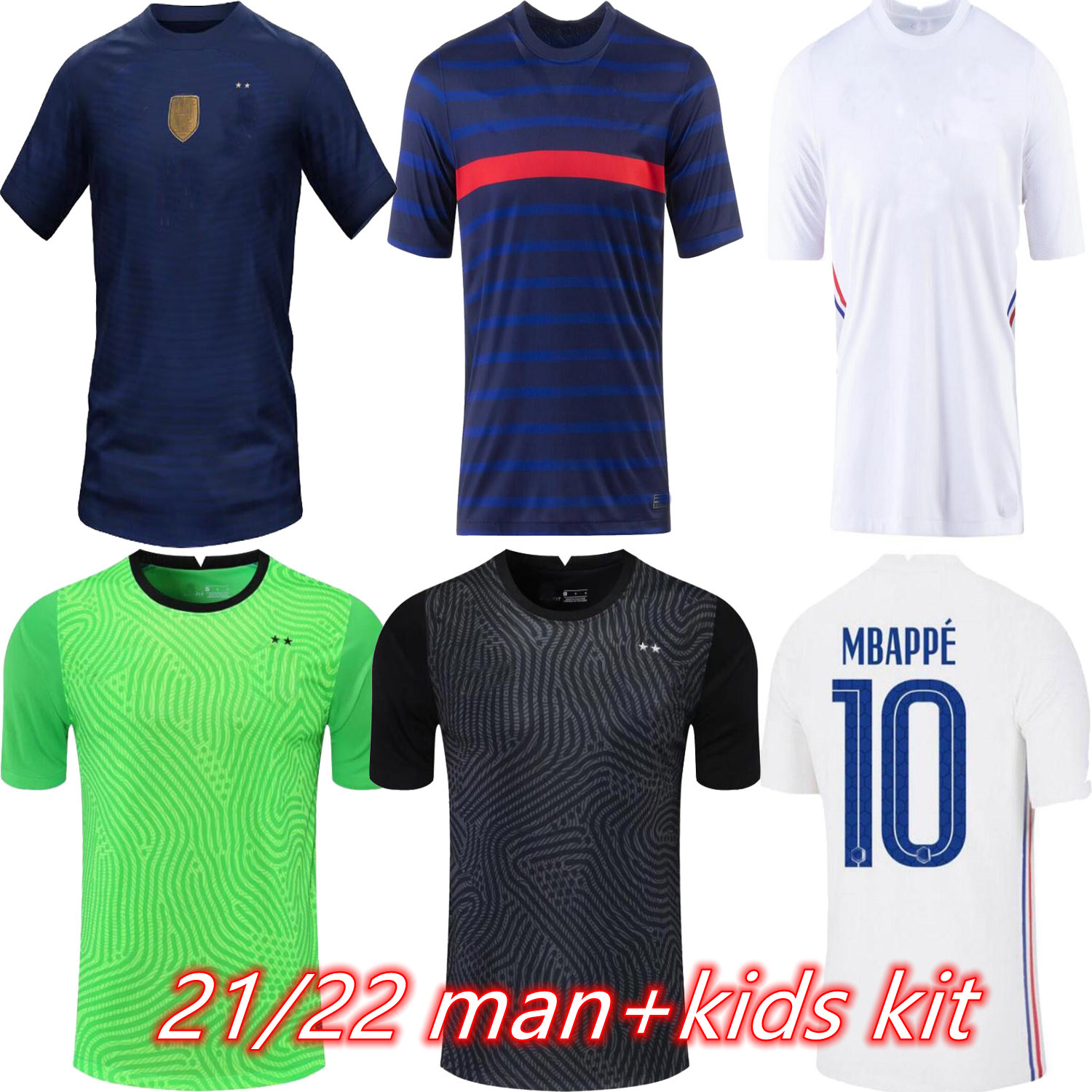 2021 2022 soccer jerseys home and away BENZEMA MBAPPE GRIEZMANN POGBA 21 22 national team francia maillot de foot varane goalkeeper kante tops women fans, Army green
2021 2022 soccer jerseys home and away BENZEMA MBAPPE GRIEZMANN POGBA 21 22 national team francia maillot de foot varane goalkeeper kante tops women fans, Army green