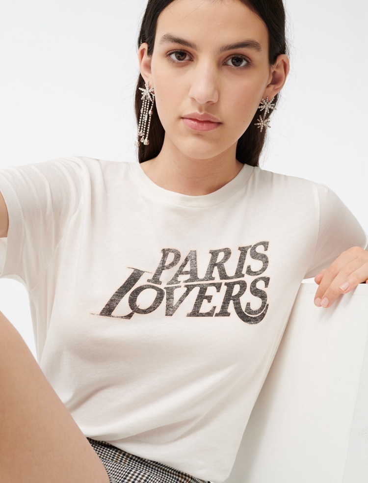 spring and summer new letter print women white cotton Tshirt tee T200113