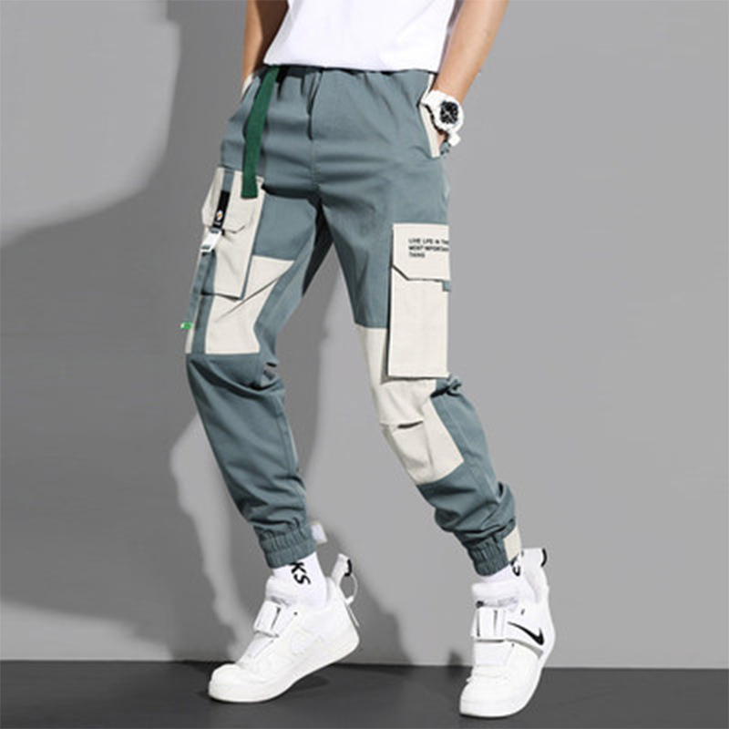 Tide brand tie-foot overalls men's Japanese trendy functional cropped trousers autumn handsome loose casual pants trend, Black
Tide brand tie-foot overalls men's Japanese trendy functional cropped trousers autumn handsome loose casual pants trend, Black