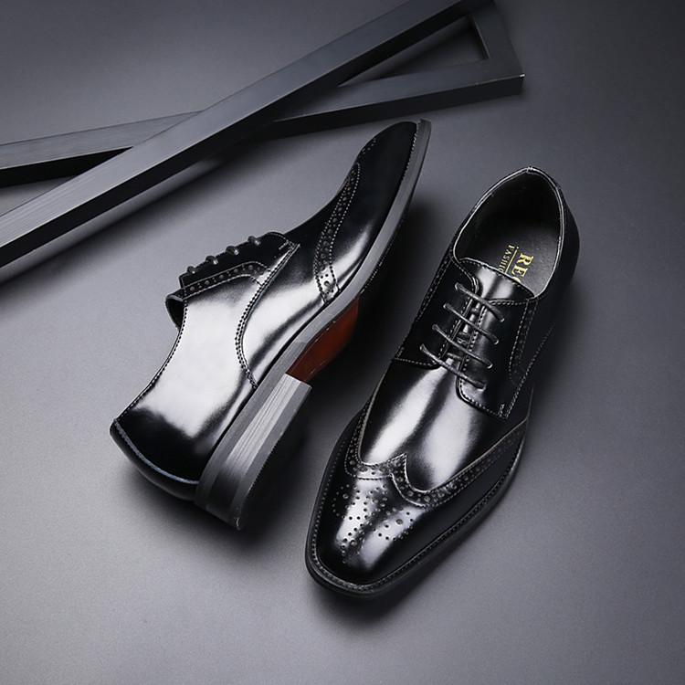 Dress Shoes X0019 Men Formal Leather Business Casual High Quality Office Luxury Male Breathable Oxfords, Black
Dress Shoes X0019 Men Formal Leather Business Casual High Quality Office Luxury Male Breathable Oxfords, Black