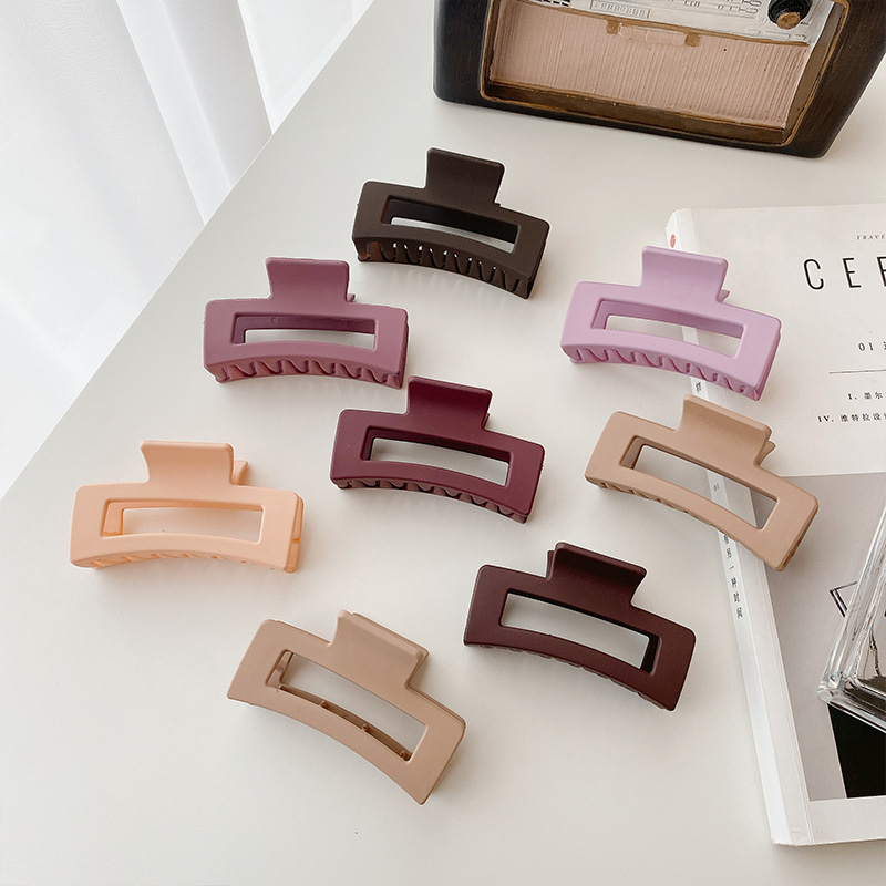 Yamog Length 8.5 CM Frosted Square Hair Clamps Korean Women Hollow Out Arc Scrunchies Hair Claw Clips Female Plastic Middle Size Ponytail Wash Hairpins Accessories
Yamog Length 8.5 CM Frosted Square Hair Clamps Korean Women Hollow Out Arc Scrunchies Hair Claw Clips Female Plastic Middle Size Ponytail Wash Hairpins Accessories