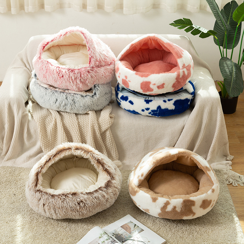 Fuffy Warming Cat Cave Bed Caming Dog Bed Semi-cosed House Anti-Anxiety Donut Dog Cudder Bed Machine Washabe Round Pet, Gray flannel
Fuffy Warming Cat Cave Bed Caming Dog Bed Semi-cosed House Anti-Anxiety Donut Dog Cudder Bed Machine Washabe Round Pet, Gray flannel