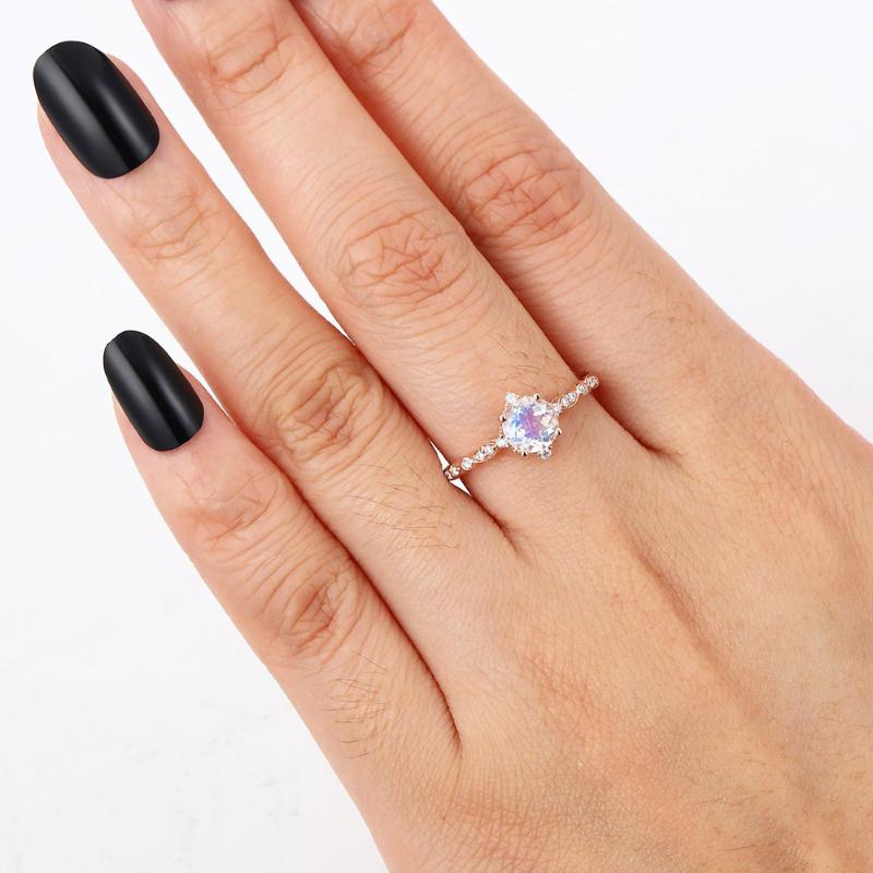 Wedding Rings Engagement Ring For Women Classic Princess 4 Round Cubic Zirconia Rose Gold Color Fashion Jewelry KBR308, Slivery;golden
Wedding Rings Engagement Ring For Women Classic Princess 4 Round Cubic Zirconia Rose Gold Color Fashion Jewelry KBR308, Slivery;golden