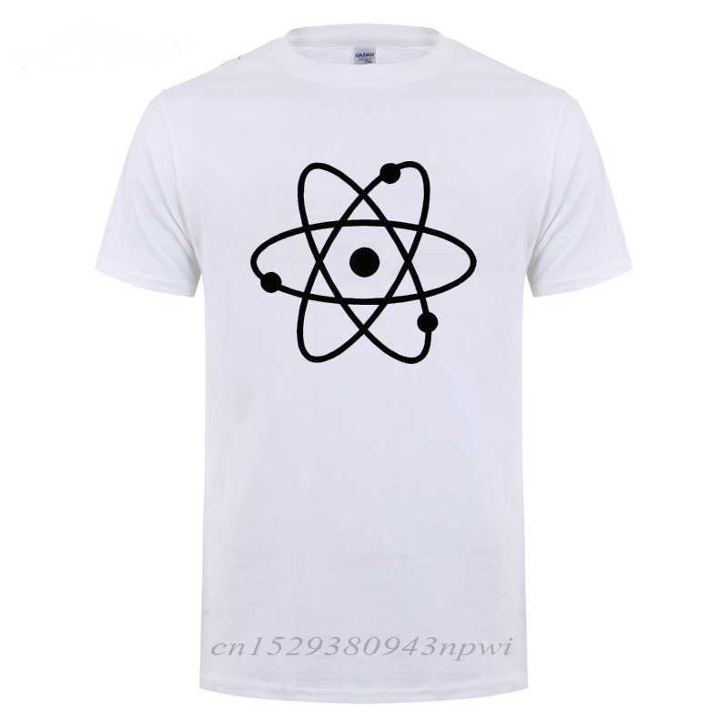 Cool Science Atom T Shirt Man Short Sleeve Round Neck Loose Fit Cotton T-Shirt Geek Nerd Harajuku Casual Tshirt Men Clothing Tee 210629