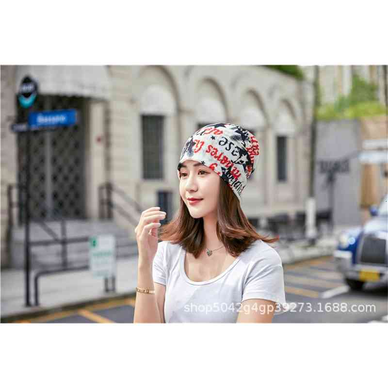 Hats Caps Ice Silk Letter Scarf Dual-purpose Bib Chemotherapy Men's and Women's Pullover Pile Month Children