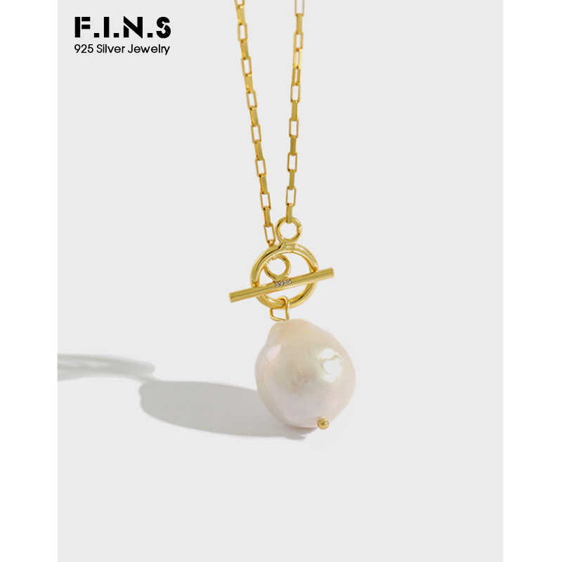 F.I.N.S Korean S925 Sterling Silver Pendant INS 2020 Irregular Baroque Freshwater Pearl Circle Bar Necklace Jewelry
F.I.N.S Korean S925 Sterling Silver Pendant INS 2020 Irregular Baroque Freshwater Pearl Circle Bar Necklace Jewelry