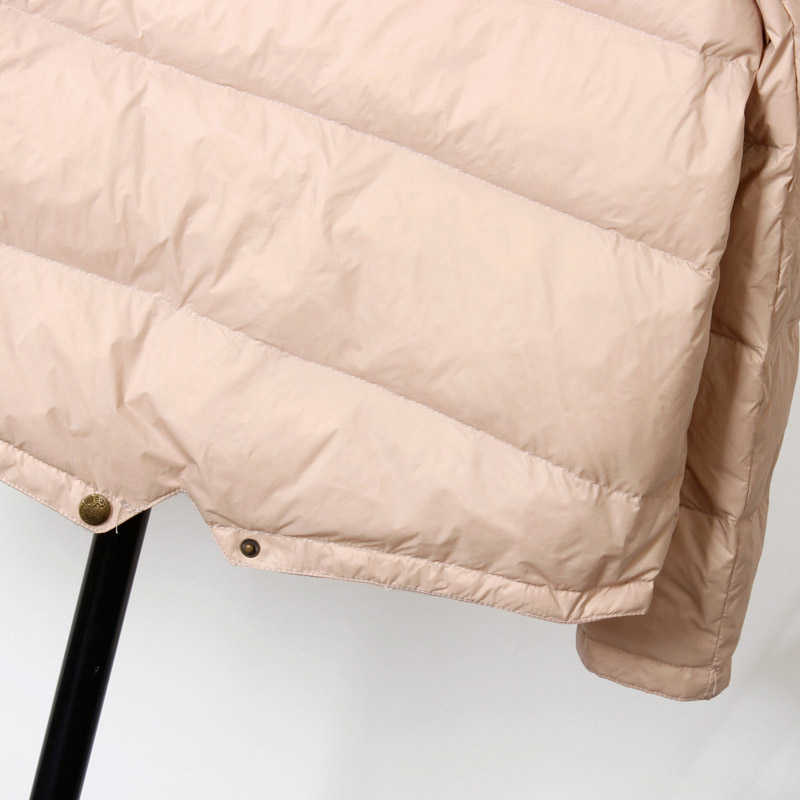 Schinteon Light Down Jacket Baseball White Duck Down Coat Casual Spring Autumn Short Outwear for Women Fashion 210819