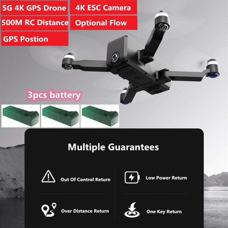 5G 4K GPS Position WIFI FPV RC Drone With 3pcs battery 500M RC Distance 360 degree surround flight 4K ESC HD Camera WIFI FPV Toy, With 1 battery
5G 4K GPS Position WIFI FPV RC Drone With 3pcs battery 500M RC Distance 360 degree surround flight 4K ESC HD Camera WIFI FPV Toy, With 1 battery