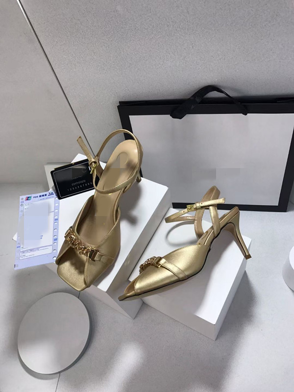 Dio Fish mouth gold heels stiletto heel summer sandals genuine leather metal dress open toe shoes banquet women's high MKJ0001
Dio Fish mouth gold heels stiletto heel summer sandals genuine leather metal dress open toe shoes banquet women's high MKJ0001