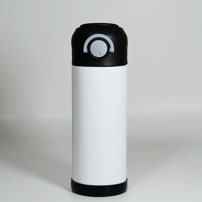 sublimation straight sippy cup 12oz kids watter bottle stainless steel kid straw bottles good quality for child Can be hung