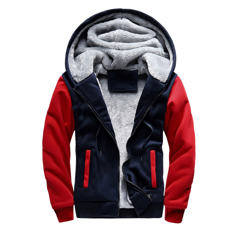 Warm Men Jackets Autumn Winter Casual Fleece Coats Mens Bomber Jacket Hoodies Fashion Hooded Male Outwear Slim Fit Hoody 3XL 4XL 201020