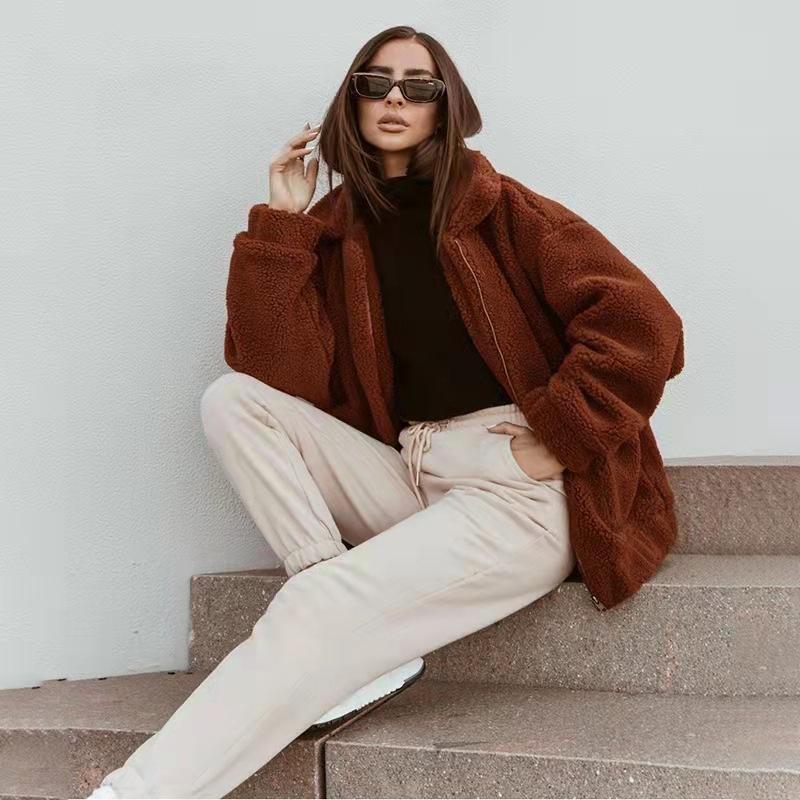 Women's Jackets Coat Women Velvet Clothing 2021 Lapel Cardigan Long Sleeve Coats Woman Winter Solid Color Autumn Urban, Black;brown
Women's Jackets Coat Women Velvet Clothing 2021 Lapel Cardigan Long Sleeve Coats Woman Winter Solid Color Autumn Urban, Black;brown
