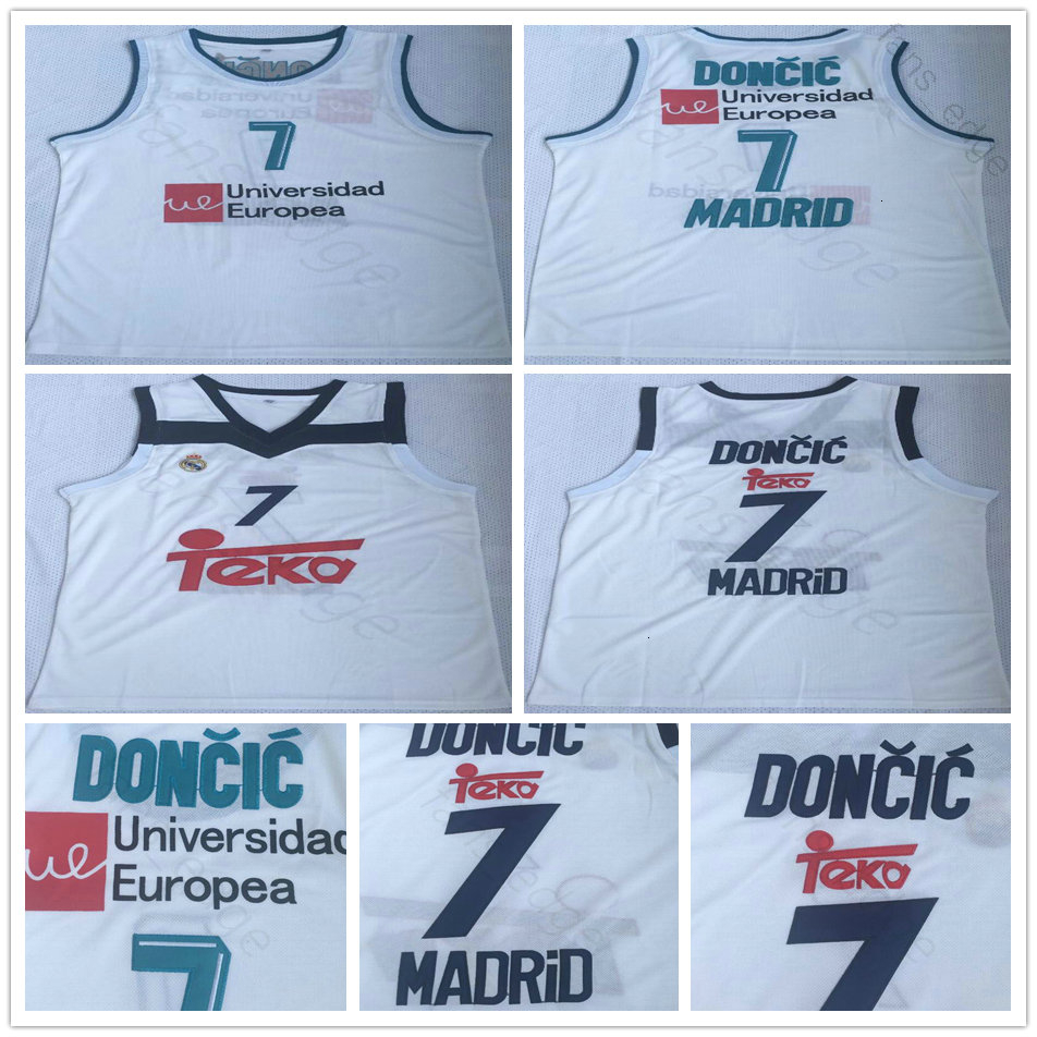 NCAA Euroleague Champion Real Madrid Unicersidad #7 Luka Doncic Basketball Jersey White Mens Slovenija #7 Doncic Stitched White Jerseys
NCAA Euroleague Champion Real Madrid Unicersidad #7 Luka Doncic Basketball Jersey White Mens Slovenija #7 Doncic Stitched White Jerseys