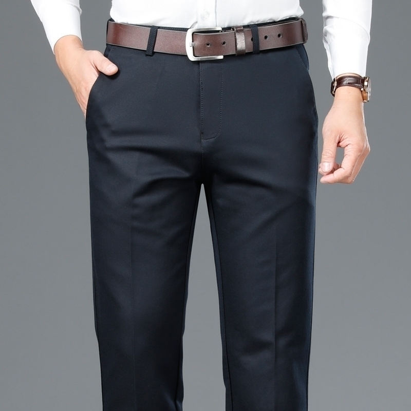 Men's casual autumn and winter straight tube loose middle-aged long pants Tencel cotton elastic trousers thick business men's, Navy blue 9089 (straight triangle bag)
Men's casual autumn and winter straight tube loose middle-aged long pants Tencel cotton elastic trousers thick business men's, Navy blue 9089 (straight triangle bag)