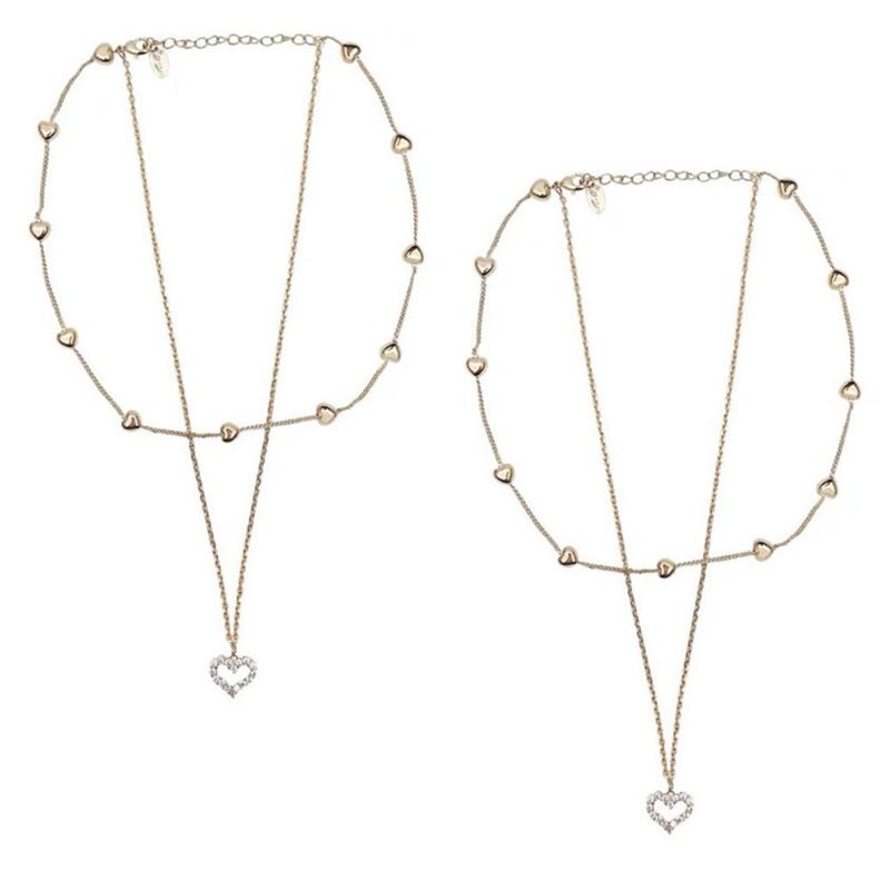 Pendant Necklaces 2PCS Fashion Accessories Love Elegant Gifts Zircon Double Layer Heart Necklace Clavicle Chain Women
Pendant Necklaces 2PCS Fashion Accessories Love Elegant Gifts Zircon Double Layer Heart Necklace Clavicle Chain Women