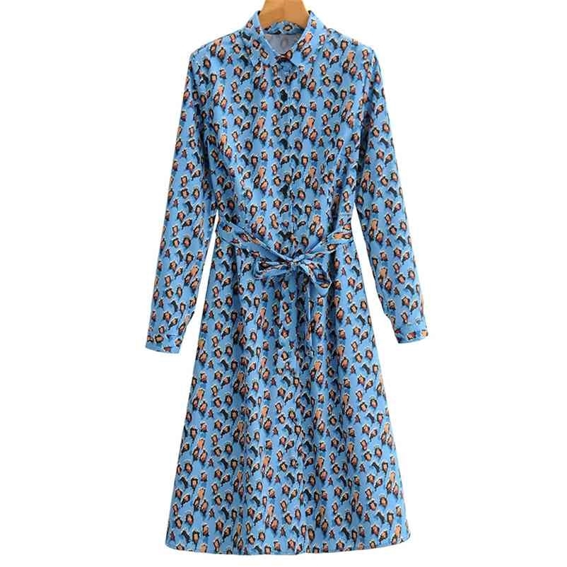 Summer Women Long Dress Section Ladies' Turn-down Collar Sleeve Bow Dresses Female Streetwear 210524, Blue
Summer Women Long Dress Section Ladies' Turn-down Collar Sleeve Bow Dresses Female Streetwear 210524, Blue