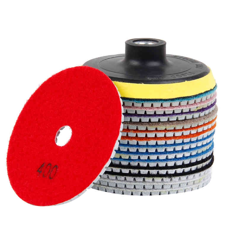 Diamond Pads 4Inch 100mm Wet/Dry Polishing Backer Granite Marble Concrete Stone Grinding Discs Hand Tools
Diamond Pads 4Inch 100mm Wet/Dry Polishing Backer Granite Marble Concrete Stone Grinding Discs Hand Tools