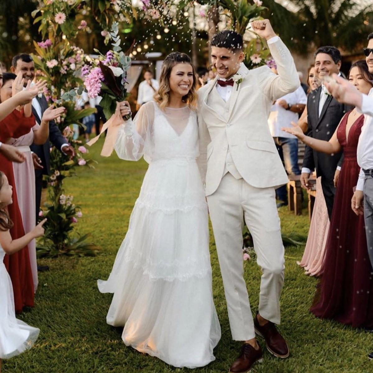 Beach Country Style Plus Size A-line Dresses Backless Long Sleeves Lace Tulle Boho Wedding Dress Bohemian Bridal Gowns