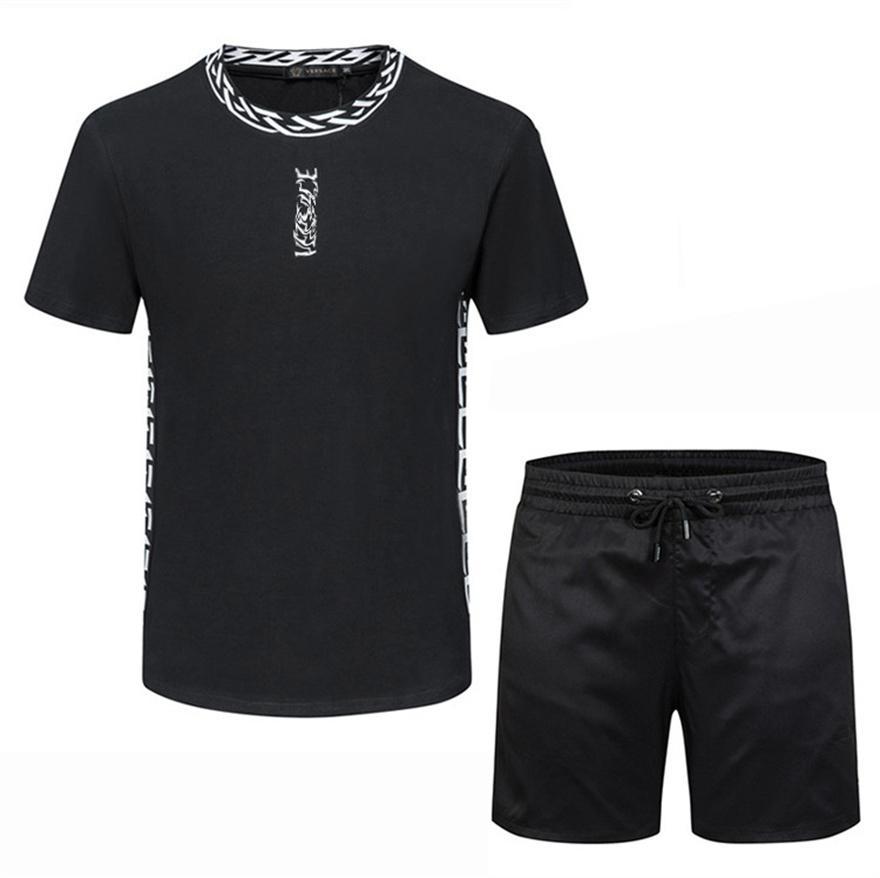 Sportswear Fashion High Quality Designer Men's Tracksuits Summer Short Sleeve Shorts Suit Sports Leisure Youth Trend Two Piece Set
Sportswear Fashion High Quality Designer Men's Tracksuits Summer Short Sleeve Shorts Suit Sports Leisure Youth Trend Two Piece Set