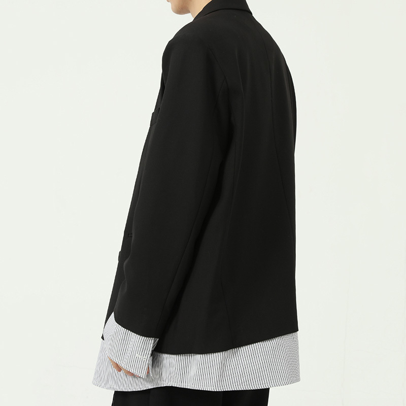 Autumn New Contrast Color Patchwork Fake Two Pieces Suit Jackets For Men 2021 New Korean Fashion Loose Casual Blazer 9Y9144, White;black
Autumn New Contrast Color Patchwork Fake Two Pieces Suit Jackets For Men 2021 New Korean Fashion Loose Casual Blazer 9Y9144, White;black