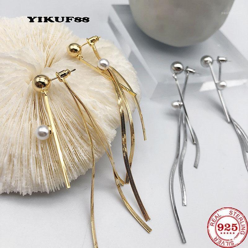 Sterling Silver Needle Women Tassel Earrings Female Pearl Stitching Ball Two-wear Detachable Stud, Golden;silver
Sterling Silver Needle Women Tassel Earrings Female Pearl Stitching Ball Two-wear Detachable Stud, Golden;silver
