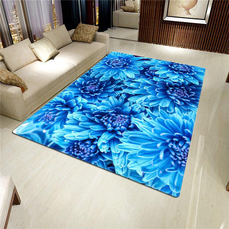 Carpets 2021 Rose Carpet 3D Mat For Living Room Flower Rug Bathroom Anti-slip Absorb Kitchen Home Decor Doormat Custom