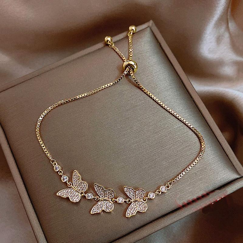 Charm Bracelets 2021 Fashion Rhinestone Butterfly For Women Girls Korean Chic Adjustable Jewelry Bijoux
Charm Bracelets 2021 Fashion Rhinestone Butterfly For Women Girls Korean Chic Adjustable Jewelry Bijoux