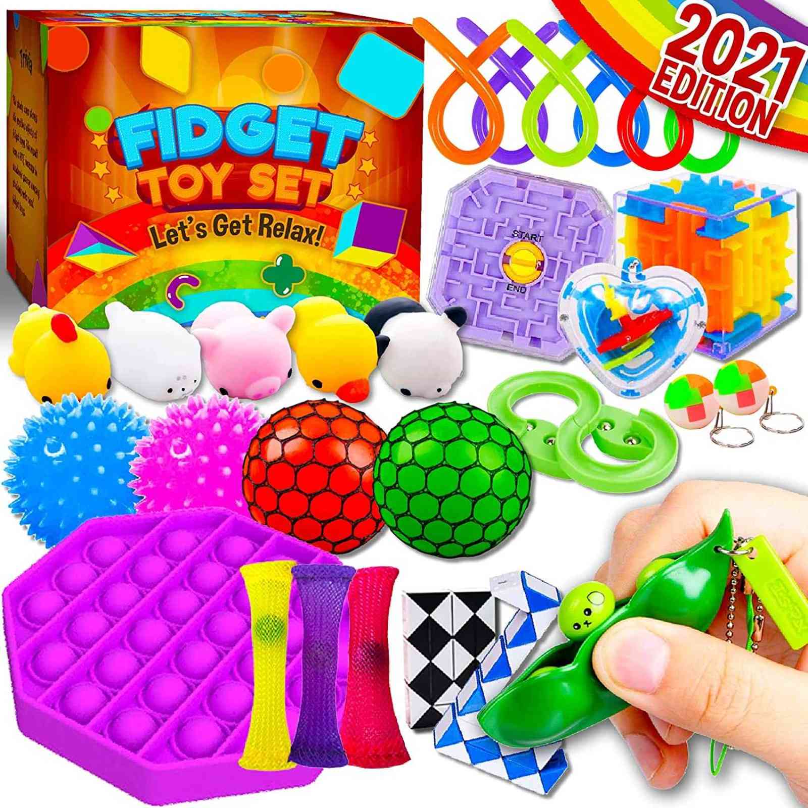 Peertoys Sensory Fidget Toys Pack for Kids - Figetget Toy Box Set Cheap Fidgets Anxiety Relief Mochi Squishy Figet Toy Bundle for Autistic H1124
Peertoys Sensory Fidget Toys Pack for Kids - Figetget Toy Box Set Cheap Fidgets Anxiety Relief Mochi Squishy Figet Toy Bundle for Autistic H1124