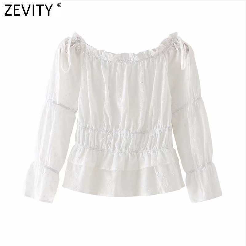 Zevity Women Sweet Agaric Lace Off Shoulder Ruffles Smock Blouse Female Hollow Out Embroidery Shirt Chic Blusas Tops LS7623 210603, As pic ls7623gl
Zevity Women Sweet Agaric Lace Off Shoulder Ruffles Smock Blouse Female Hollow Out Embroidery Shirt Chic Blusas Tops LS7623 210603, As pic ls7623gl