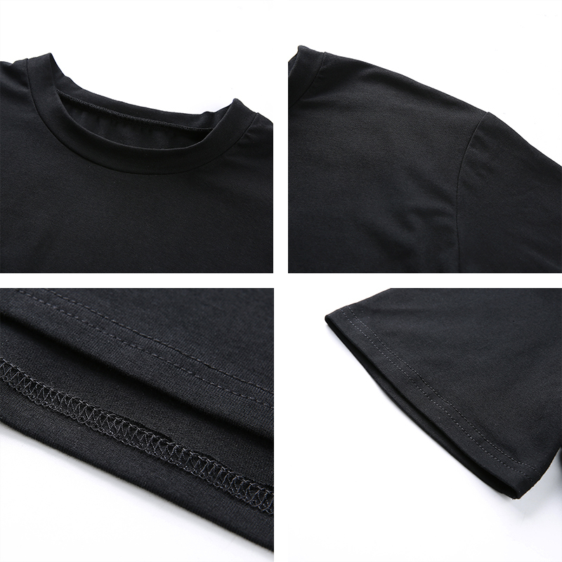 Rapwriter casual Loose 6 Colors Solid Crop Tops Summer T-Shirt Women Heat O-Neck Short Sleeve Stretch Crop Tops feminina 210306