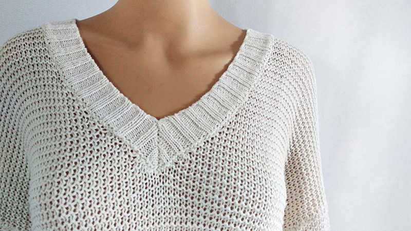 Fitshinling Arrival Autumn Women Sweaters And Pullovers V Neck Loose Hollow Out Knitwear Sweater Sexy White Jumper Sale Pull 210914