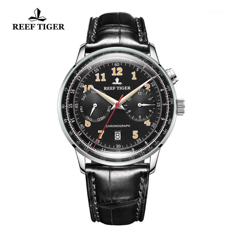 Reef Tiger/RT Business Vintage Watches Date Waterproof Leather Strap Rose Gold Automatic RGA9122 Wristwatches, Rga9122-ywbo
Reef Tiger/RT Business Vintage Watches Date Waterproof Leather Strap Rose Gold Automatic RGA9122 Wristwatches, Rga9122-ywbo