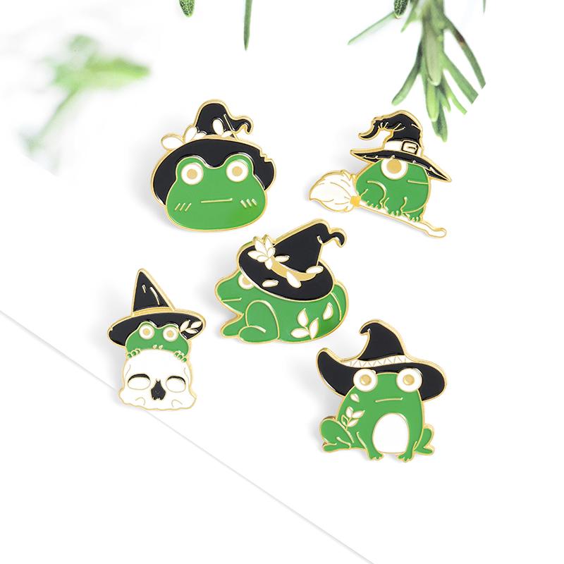 Pins, Brooches Funny Wizard Froggy Enamel Pin Frog Cartoon Animal Backpacks Lapel Badge Jewelry Gift For Kids Friends Wholesale
Pins, Brooches Funny Wizard Froggy Enamel Pin Frog Cartoon Animal Backpacks Lapel Badge Jewelry Gift For Kids Friends Wholesale