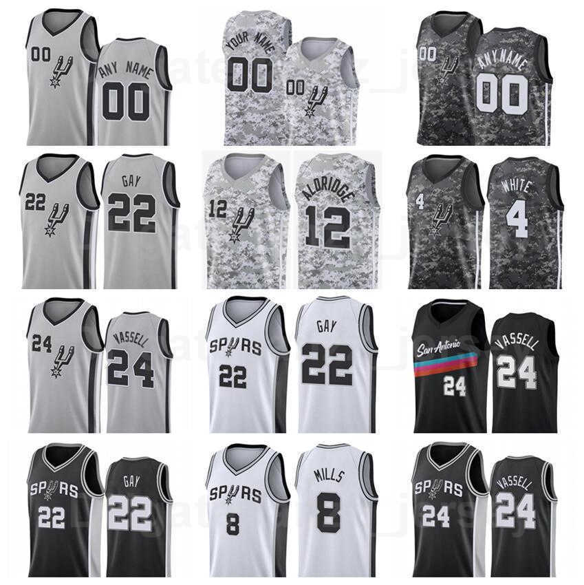 Screen Printed Basketball Patty Mills Men nba's Jersey 8 Keldon Johnson 3 Rudy Gay 22 Jakob Poeltl 25 Finished Edition Black White Grey
Screen Printed Basketball Patty Mills Men nba's Jersey 8 Keldon Johnson 3 Rudy Gay 22 Jakob Poeltl 25 Finished Edition Black White Grey