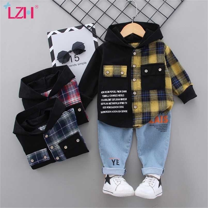 LZH Autumn Winter Baby Boys Clothes Fashion Toddler Children Clothing Plaid Shirt+Trousers 2pcs Set Kids Outfits 1-4 years 211108, Green
LZH Autumn Winter Baby Boys Clothes Fashion Toddler Children Clothing Plaid Shirt+Trousers 2pcs Set Kids Outfits 1-4 years 211108, Green