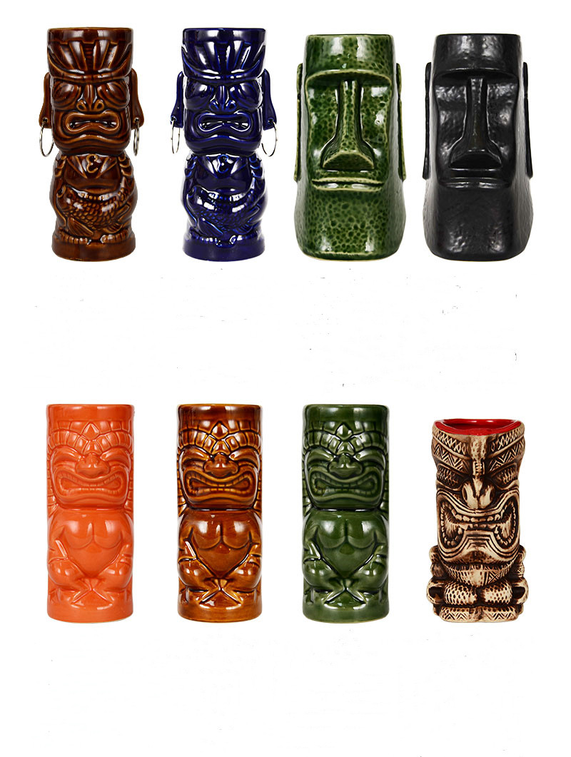 Handmade ceramic crafts Tiki Mugs Creative Porcelain Beer Wine Mug Cup Bar Tool Cocktail glass 450ml, As shown
Handmade ceramic crafts Tiki Mugs Creative Porcelain Beer Wine Mug Cup Bar Tool Cocktail glass 450ml, As shown