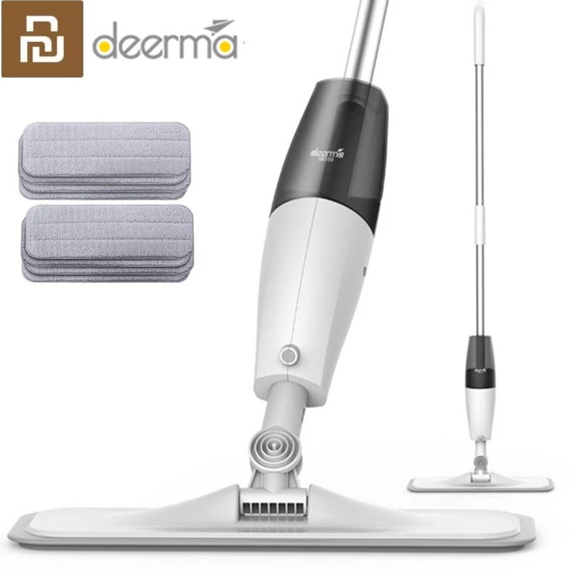 

Origina mijia Deerma Water Spray Mop 360 Rotating Handhed Home Ceaning fat mop Sweeper Mopping Dust Ceaner for xiaomi