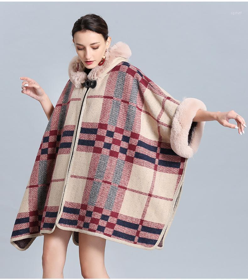 Scarves Fashion Women's Winter Warm Fur Cape Babague Scarf Hooded Knit Shawl European And American Street Trend Poncho, Blue;gray
Scarves Fashion Women's Winter Warm Fur Cape Babague Scarf Hooded Knit Shawl European And American Street Trend Poncho, Blue;gray